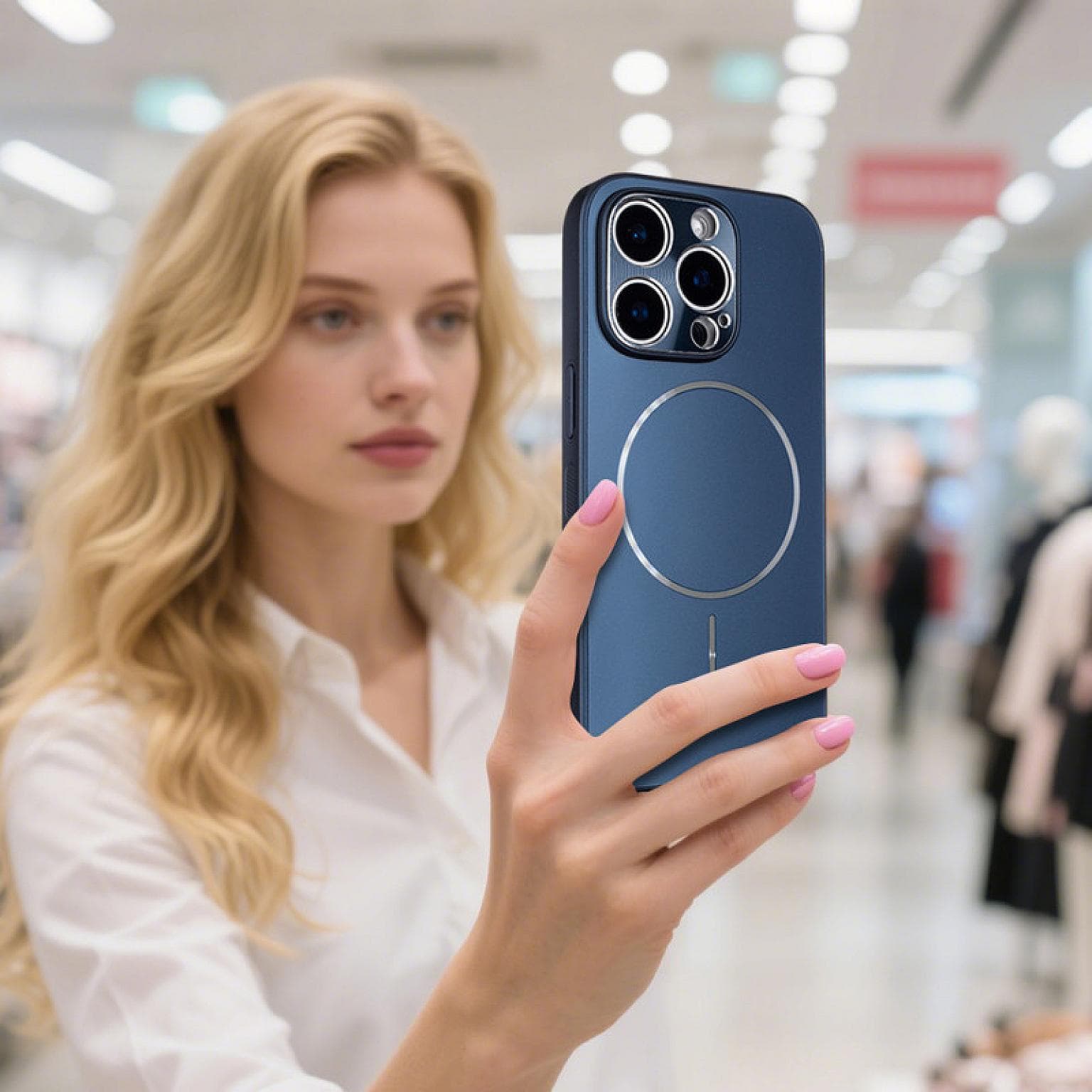 iPhone 16 Pro Max Premium Magnetic Ring PC54 Case