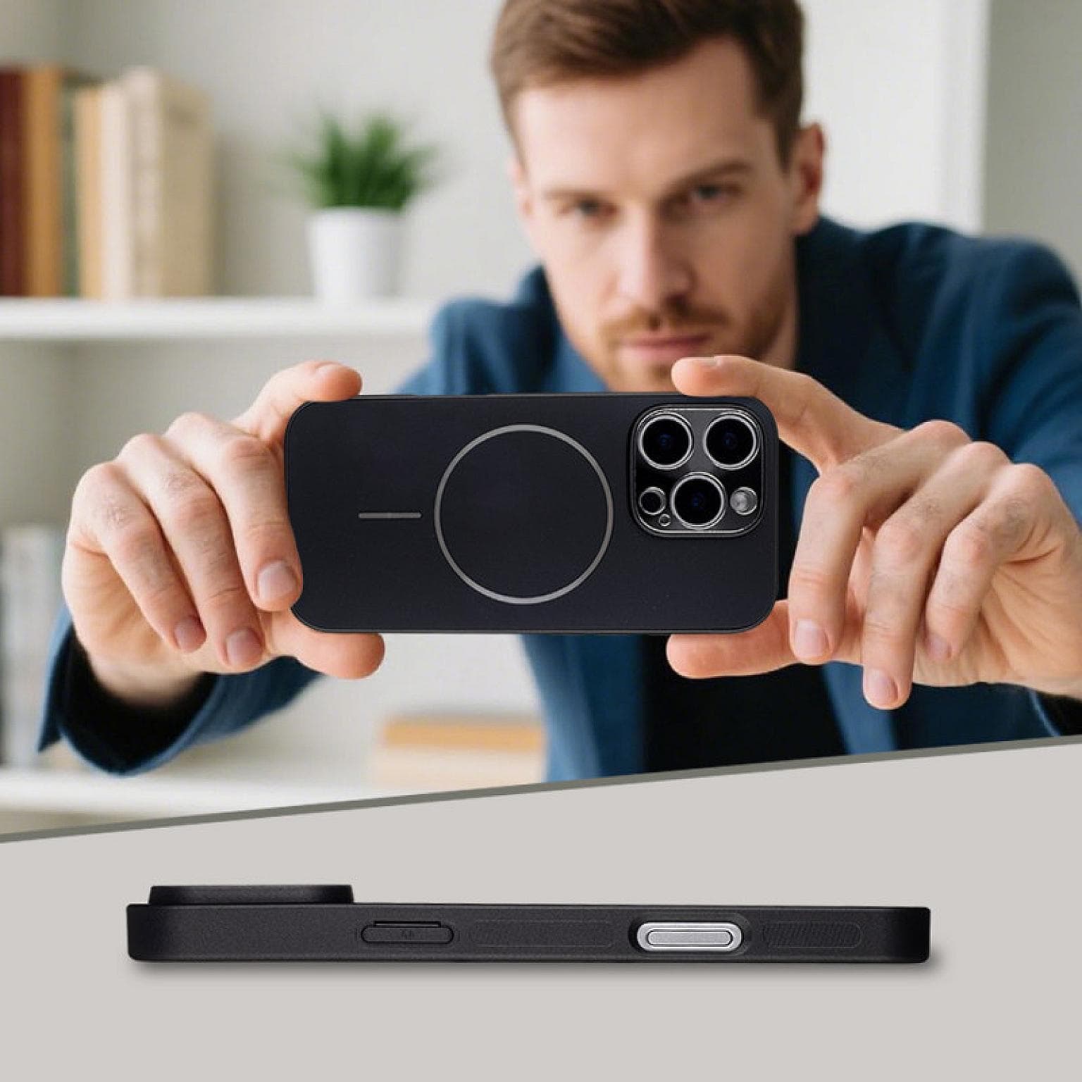 iPhone 16 Pro Premium Magnetic Ring PC54 Case