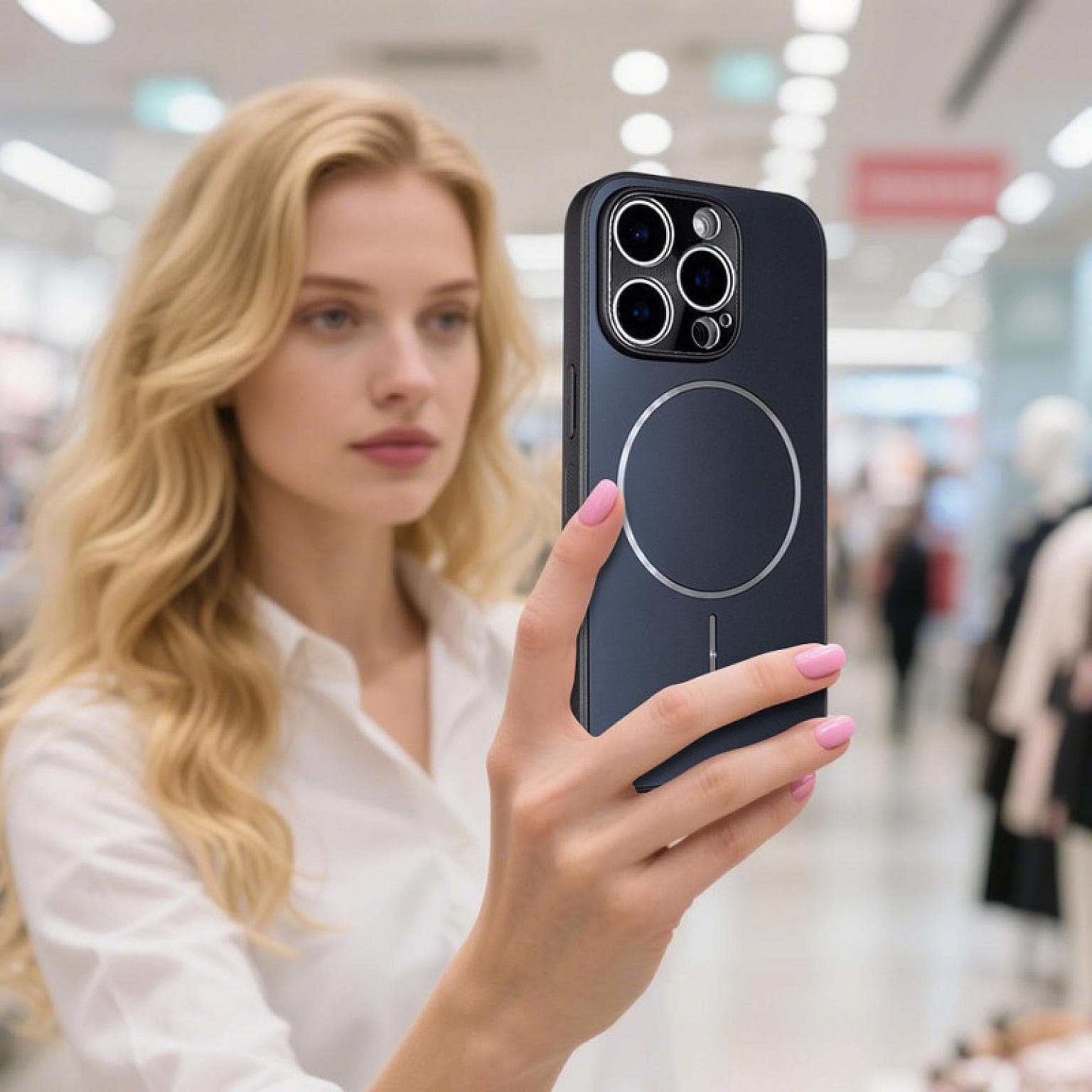 iPhone 16 Pro Premium Magnetic Ring PC54 Case