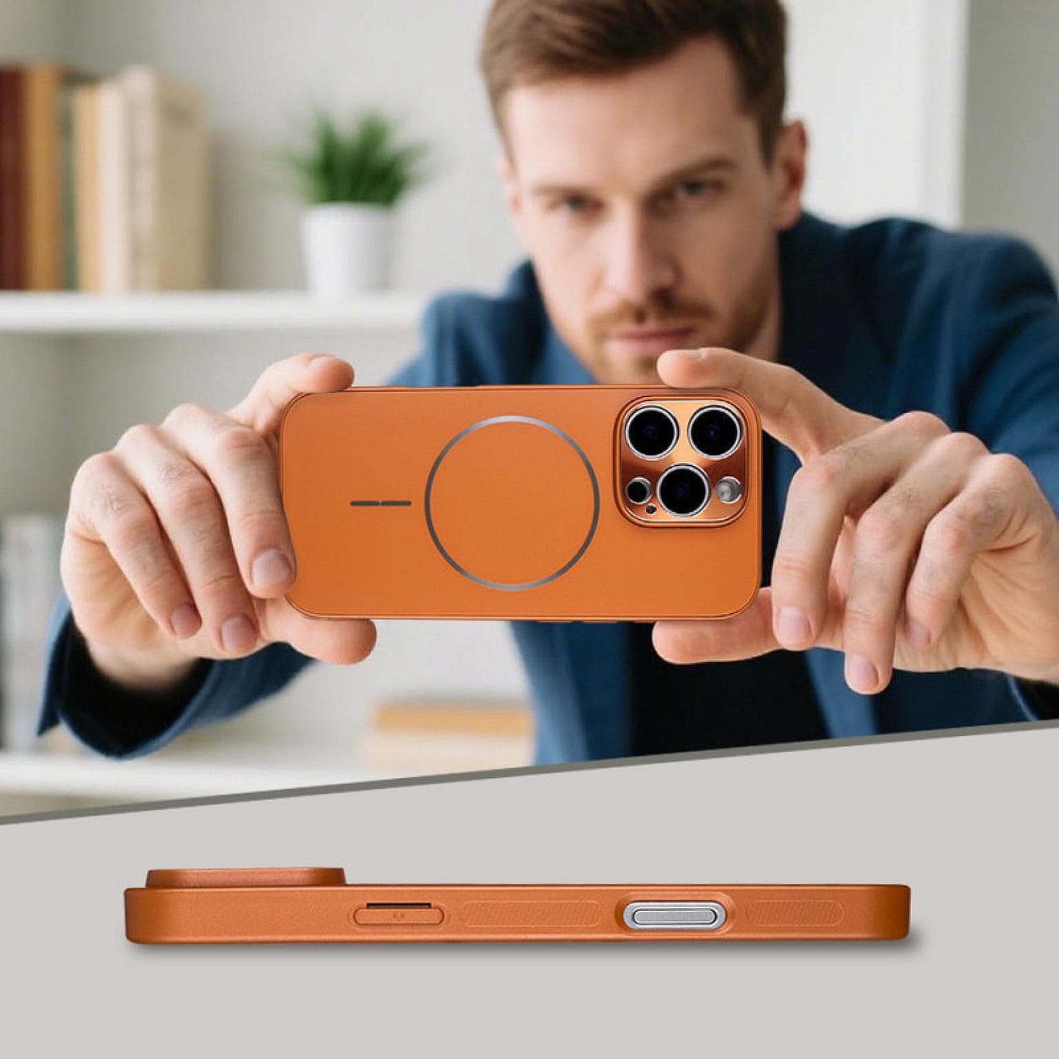 iPhone 15 Pro Max Premium Magnetic Ring PC54 Case