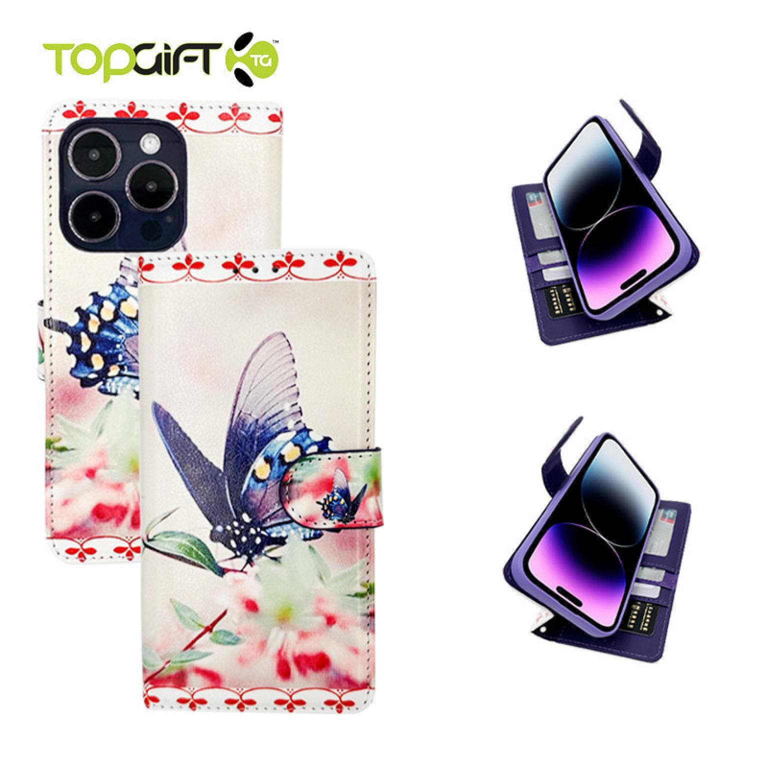 Galaxy S21 Wallet Printed Design Case