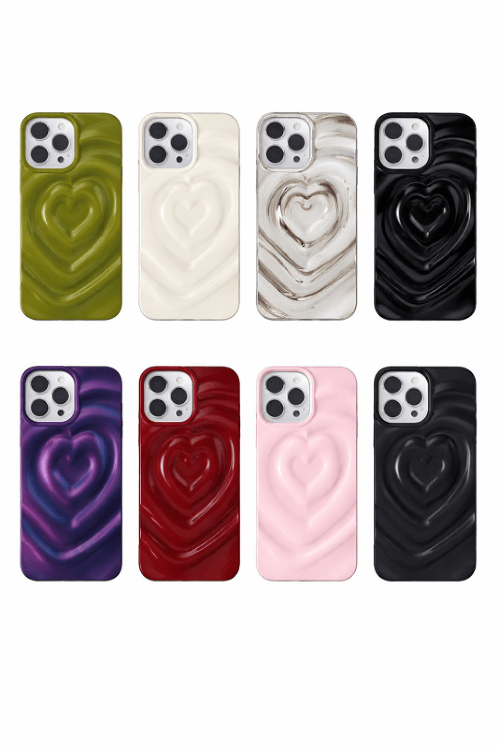 Galaxy A06 Heart Plating 3D Case