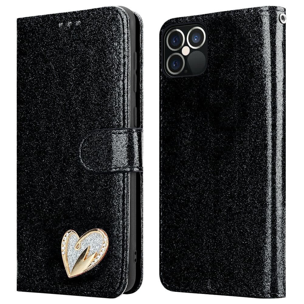 Galaxy A34 Wallet Heart Shiny Case