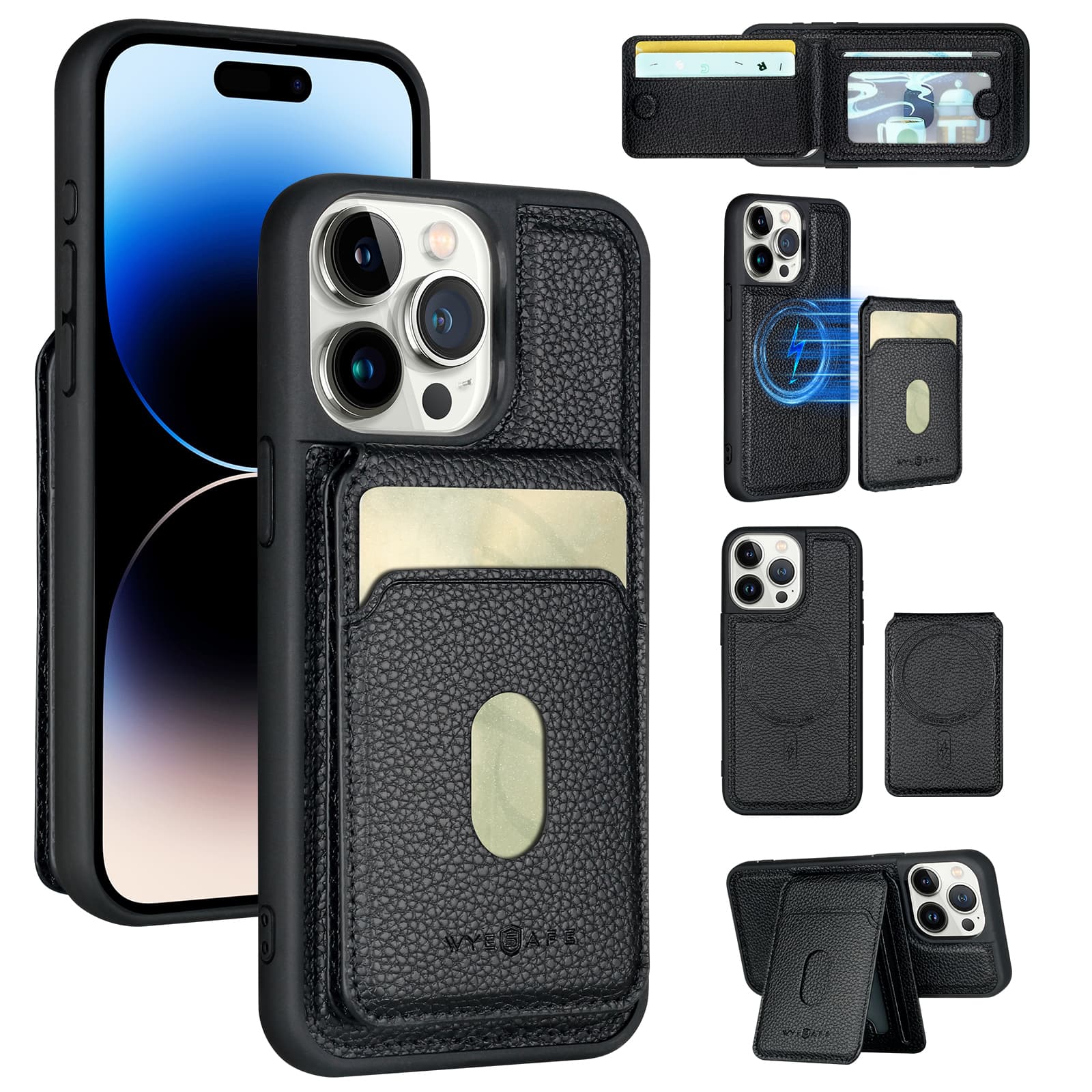 Galaxy S24 Plus Wallet MagSafe Detachable Card Slot Case