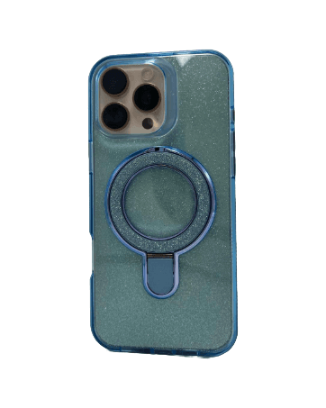 iPhone 16 Pro Max Shiny Metal Stand FC06 Case