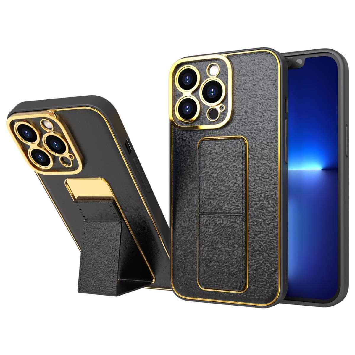 iPhone 15 Plus Back Case with Folding Stand