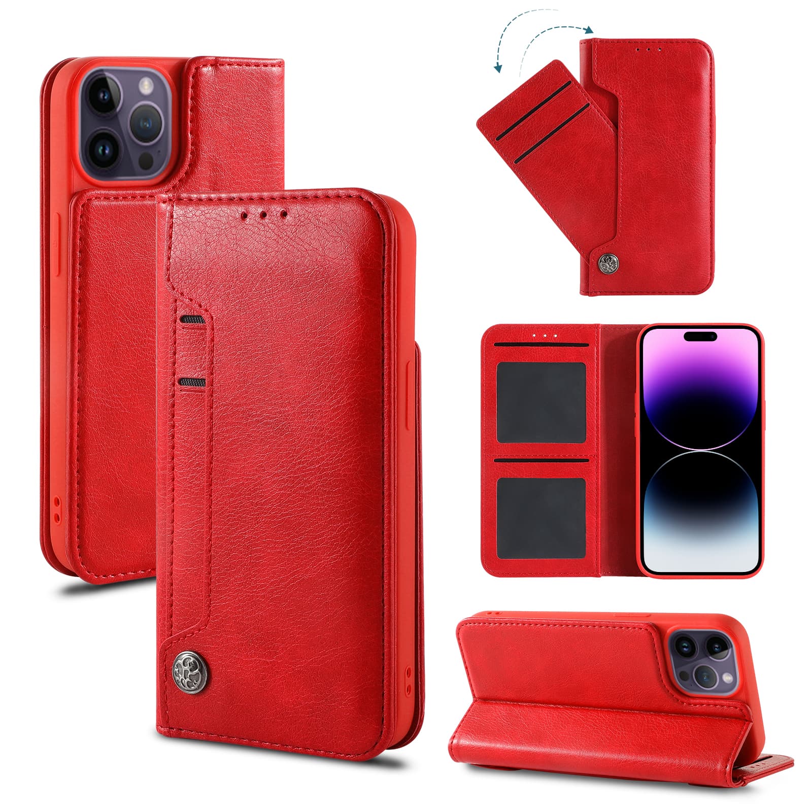 iPhone 12 Pro Max Wallet Slide Pocket Case
