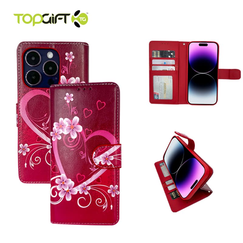 iPhone XR Wallet Printed Design Case