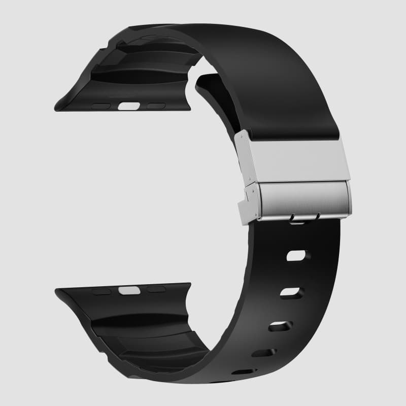 Silicone Folding Magnetic Buckle Watch Strap - 42/44/45/46/49mm