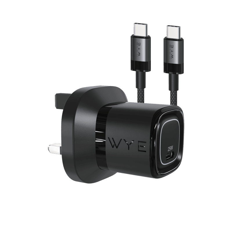25W Single USB-C Charging Kit with USB-C to USB-C Cable (Gan III)