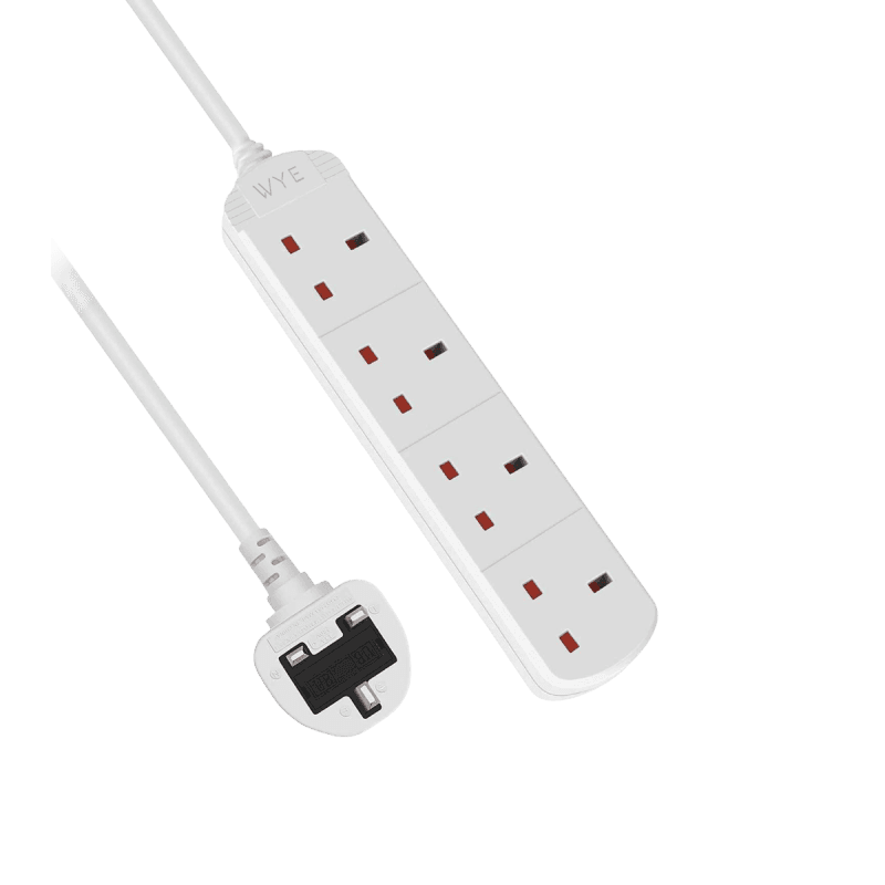 4-Way Extension Lead with 3m Power Cable