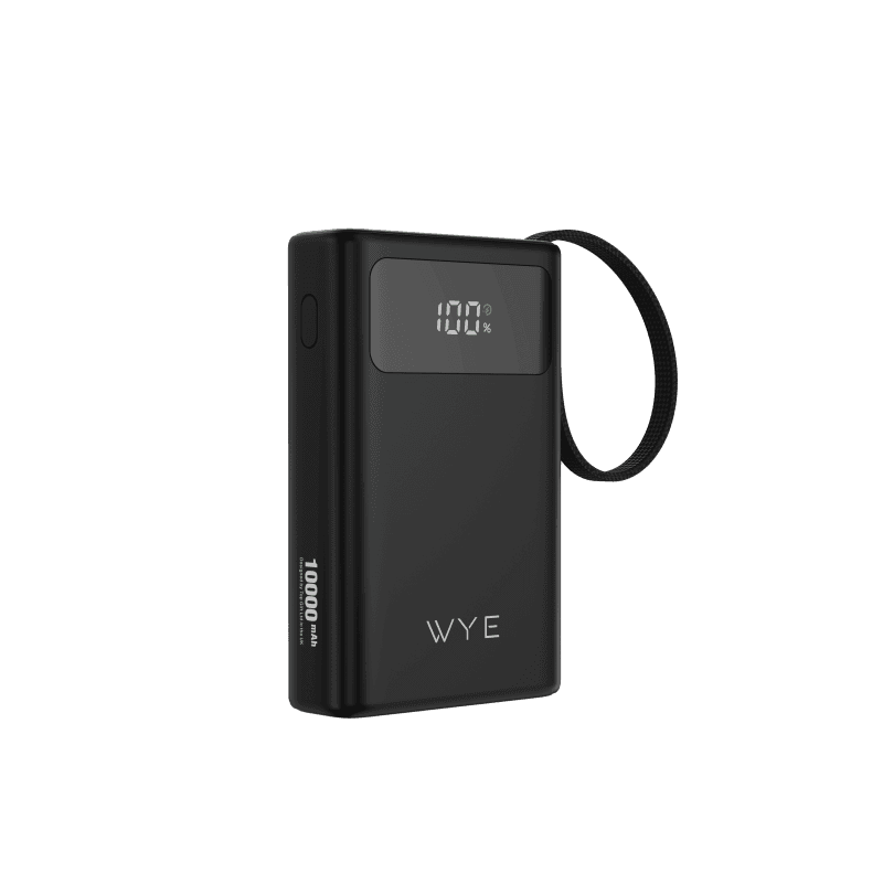 30W 10K Power Bank with build-in cable & LED Display