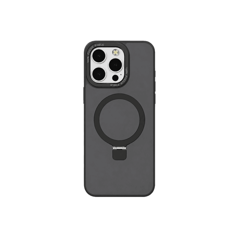 iPhone 16 Metal Magsafe With Back Stand Case