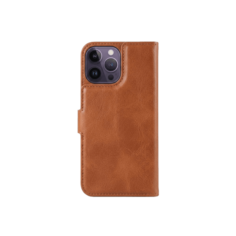 iPhone 16 Plus Wallet Double Stiches PU Leather Case
