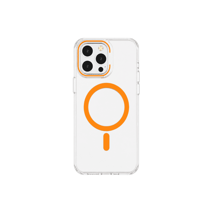 iPhone 16 Pro Max Transparent TPU Case with Colourful MagSafe Trim