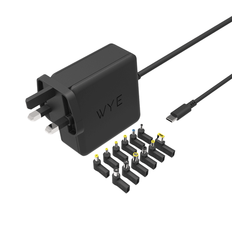 GaN100W Universal Laptop Chargerwith 12 Different Tips