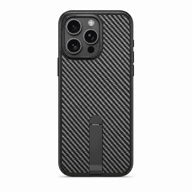 iPhone 15 Pro Max Carbon Design KickStand PC30 Case