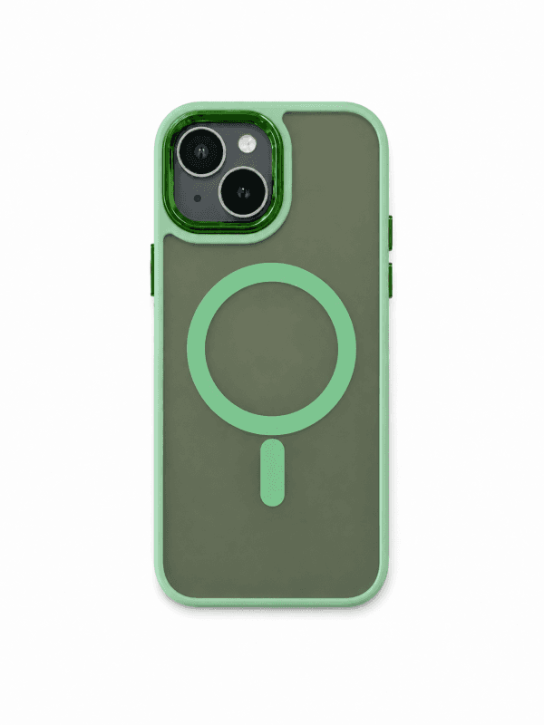 iPhone 15 Magnetic Case with TPU Frame