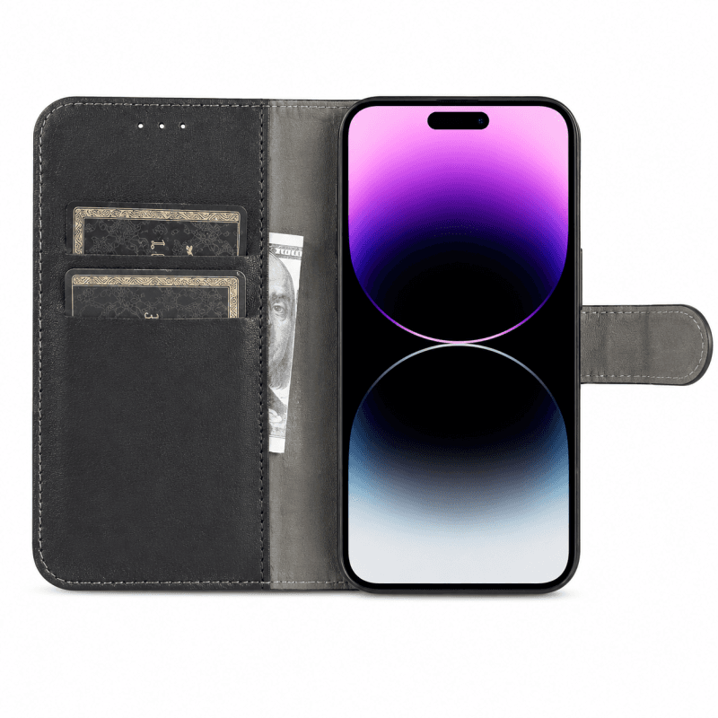 iPhone 17 Air Double Stitch PU Leather WC02 Case