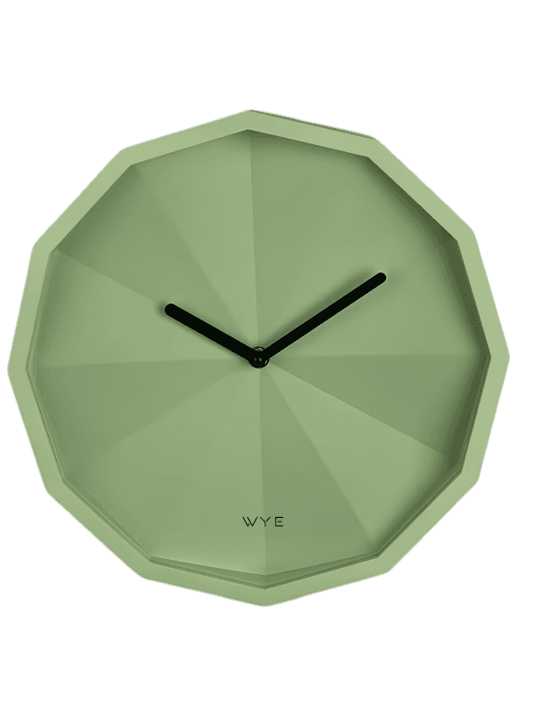Faceted Wall Clock Modern Design
