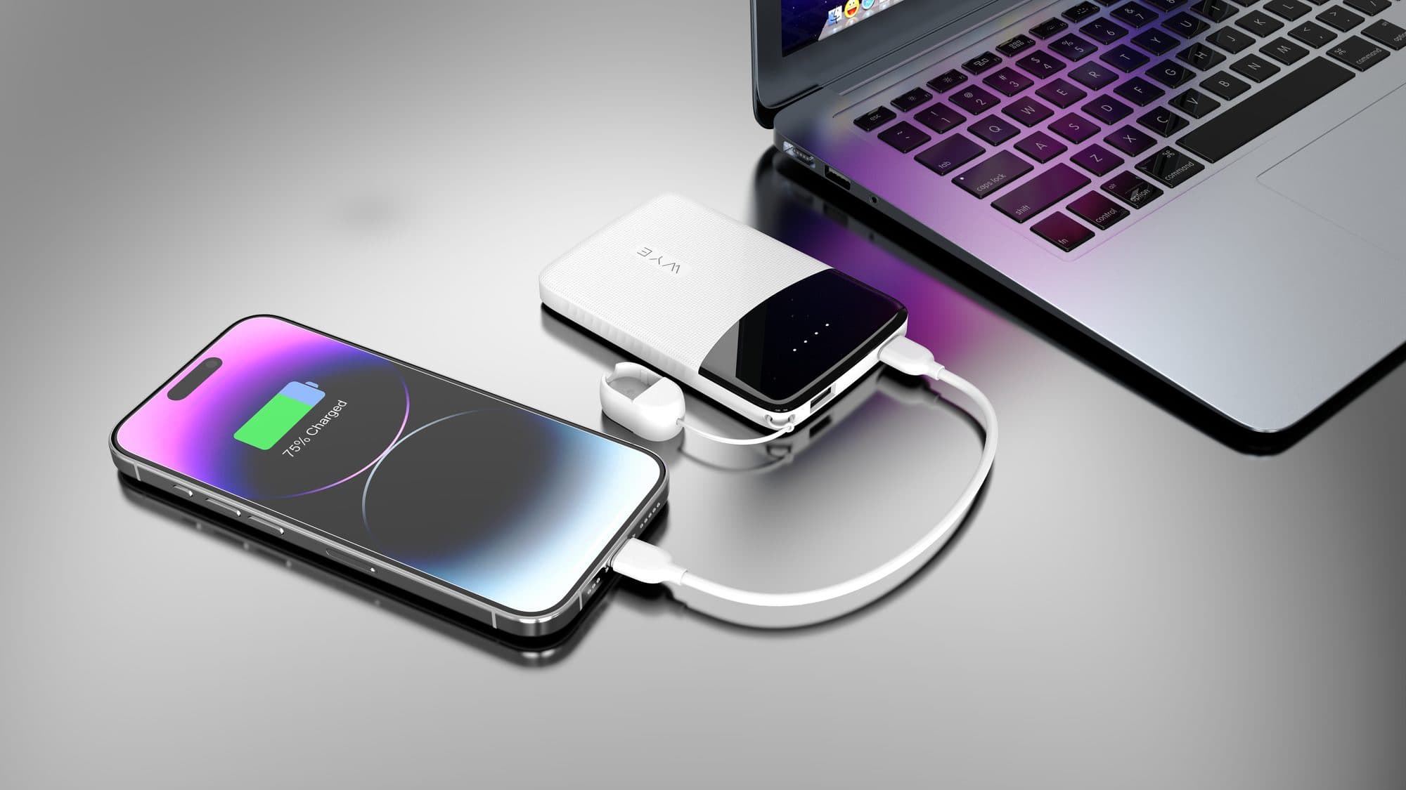 5K Power Bank with Built-in Cables PB67