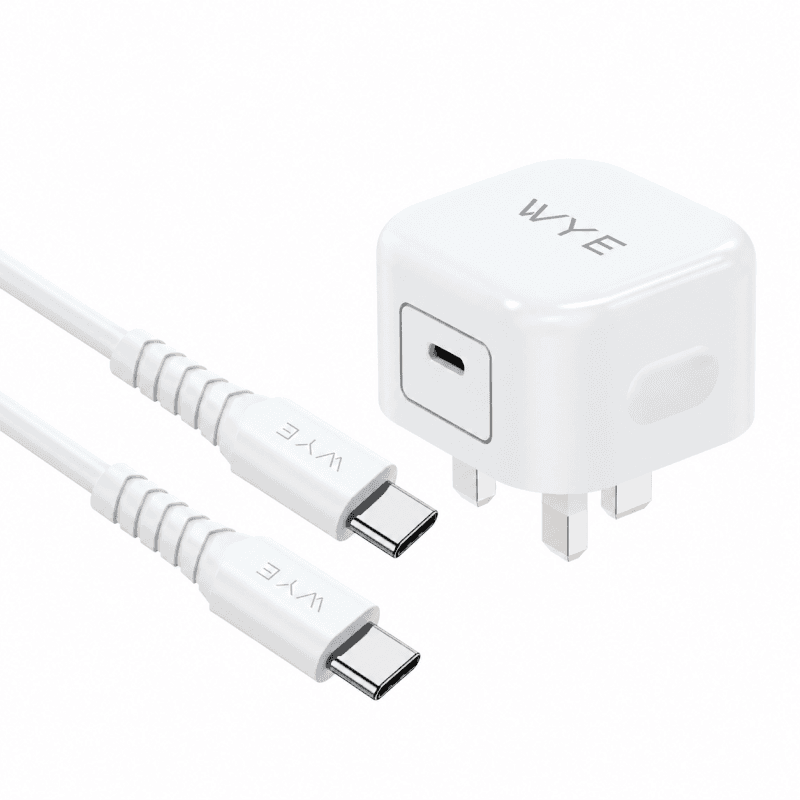 GaN 20W USB-C Power Adaptor with USB-C to USB-C 1m Cable